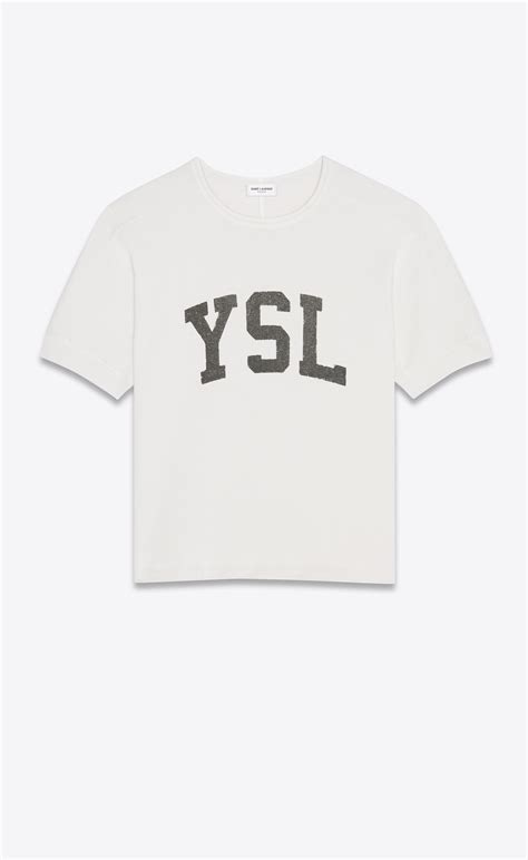 ysl logo t shirt replica|ysl logo t shirt women.